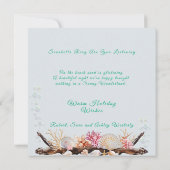 Meere und Grüße Starfish Muscheln Perlen Meer Karte (Rückseite)