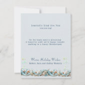 Meere und Grüße Starfish Pink Coral Pearls Karte (Rückseite)