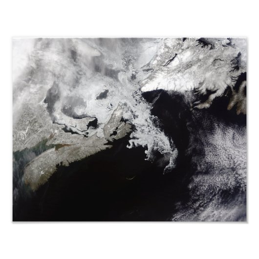 Meereis füllt den Golf von St. Lawrence Fotodruck (Vorne)