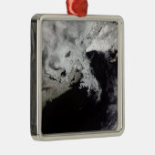 Meereis füllt den Golf von St. Lawrence Silbernes Ornament (Rechts)