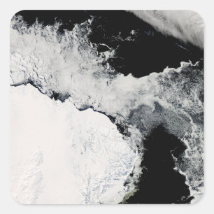Meereis im südlichen Ozean Quadratischer Aufkleber