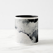 Meereis im südlichen Ozean Zweifarbige Tasse (Mittel)