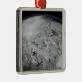 Meereis über Nordamerika Silbernes Ornament (Rechts)
