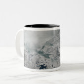 Meereis über Nordamerika Zweifarbige Tasse (Vorderseite Links)