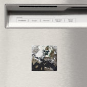 Meereis und Sedimente in Nunavut, Kanada Magnet (In Situ (Geschirrspüler))