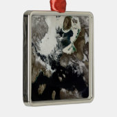 Meereis und Sedimente in Nunavut, Kanada Ornament Aus Metall (Rechts)