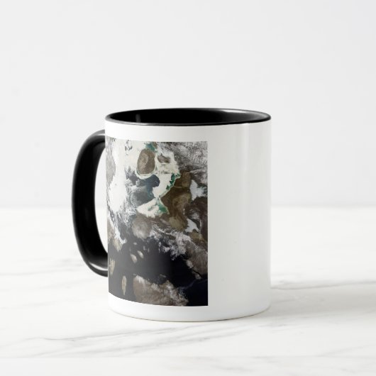 Meereis und Sedimente in Nunavut, Kanada Tasse (Vorderseite Links)