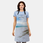 Meereiser und Weißer Sandstrand Morgens Schürze (Getragen)