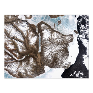 Meereislinien im Osten Grönlands Fotodruck