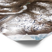 Meereislinien im Osten Grönlands Fotodruck (Ecke)