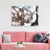 Meereislinien im Osten Grönlands Leinwanddruck (Insitu (Wohnzimmer))