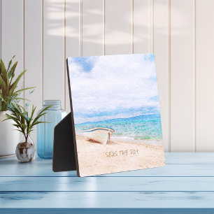 Meeres-Der Tag erbarmungslos Fischerboot Fotoplatte