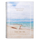 Meeres-Der Tag erbarmungslos Fischerboot Notizblock (Vorderseite)