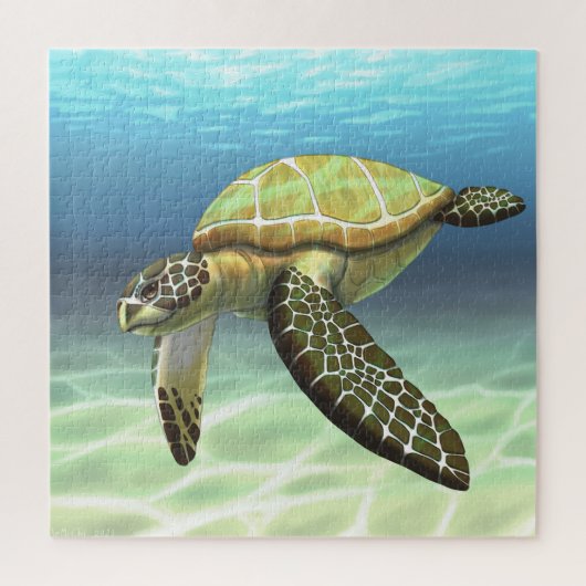 Meeres-Schildkröte-Puzzle Puzzle (Vertikal)