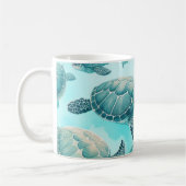 Meeres-Schildkröten Freunde Kaffeetasse (Links)