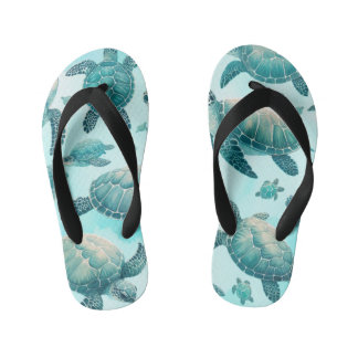 Meeres-Schildkröten Freunde Kinderbadesandalen