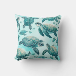 Meeres-Schildkröten Freunde Kissen