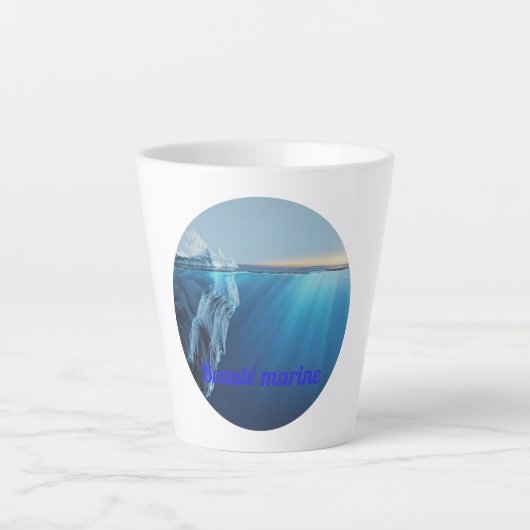 Meeres-Schönheit-Gletscher- Milchtasse (Vorderseite)