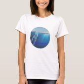 Meeres-Schönheit Gletscher- T-Shirt (Vorderseite)
