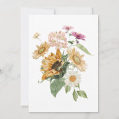 Meeres Sonnenblumen Rückgang in der Liebe Herbst B Einladung (Rückseite)