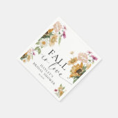 Meeres Sonnenblumen Rückgang in der Liebe Herbst B Serviette (Ecke)