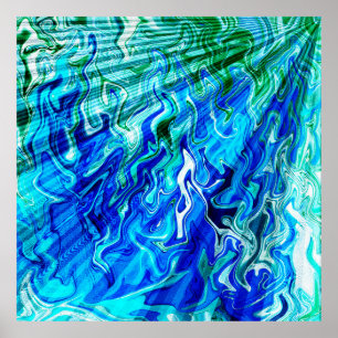 Meeres-Sonnenlicht-Strahlen...... Poster