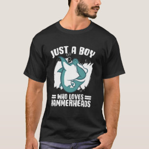 Meeres-Tier Hammerhai Herzschlag Hai Fisch T-Shirt