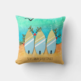 Meeres- und Gründerküste Kissen