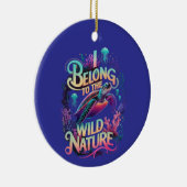 Meeresabenteuer Eine lebendige Meeresschildkröte Keramik Ornament (Rechts)