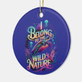 Meeresabenteuer Eine lebendige Meeresschildkröte Keramik Ornament (Links)