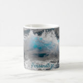 Meeresabsturzwellen personalisieren kaffeetasse (Mittel)