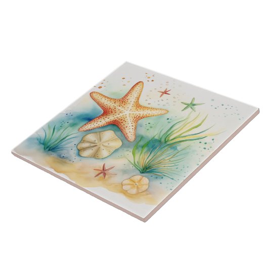 Meeresalgen-Meeresfarbe Fliese (Seite)