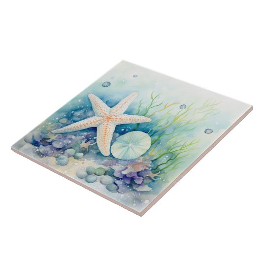 Meeresalgen-Meeresfarbe Fliese (Seite)