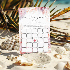 Meeresalgen | Seashell Bingo Game Card