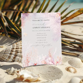 Meeresalgen | Seashell Watercolor Wedding Einladung