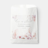 Meeresalgen | Seashell Watercolor Wedding Geschenktütchen (Vorderseite)