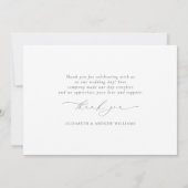 Meeresalgen | Seashell Wedding Dankeskarte (Rückseite)