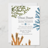 Meeresalgen Virtual Brautparty Einladung (Vorderseite)