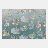 Meeresalgenkoralle unter dem tiefen Grünen Meer Geschenkpapier Set (Vorderseite)