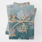 Meeresalgenkoralle unter dem tiefen Grünen Meer Geschenkpapier Set (Beispiel)