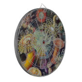 Meeresanemone Wissenschaftlicher Natur Dartscheibe (Vorderseite Links)