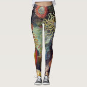 Meeresanemone Wissenschaftlicher Natur Leggings (Vorderseite)
