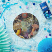 Meeresanemone Wissenschaftlicher Natur Pappteller (Party)