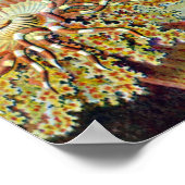 Meeresanemone Wissenschaftlicher Natur Poster (Ecke)