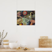 Meeresanemone Wissenschaftlicher Natur Poster (Küche)