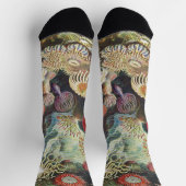 Meeresanemone Wissenschaftlicher Natur Socken (Oben)