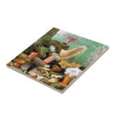 Meeresanemonen unter Wasser Fliese (Seite)