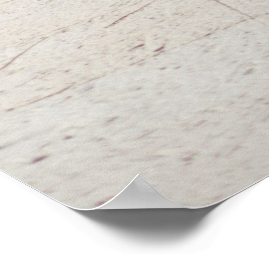 Meeresansicht durch einen Shrub blockiert Poster (Ecke)