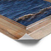 Meeresansicht von einem Fenster mit Wellengenerier Poster (Ecke)