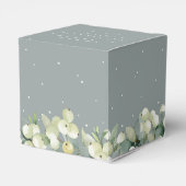 Meeresbeere Grüne Snowbere+Eukalyptus Brautparty Geschenkschachtel (Rückseite)